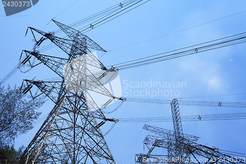 Image of Power distribution tower