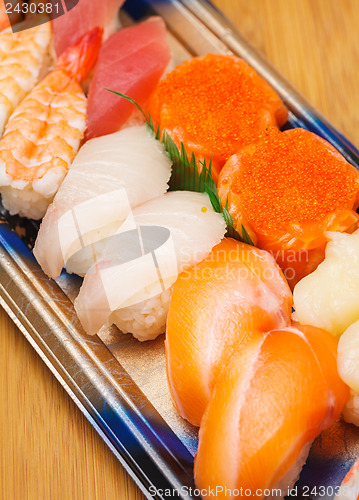 Image of Japanese sushi bento box