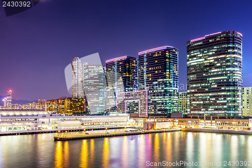 Image of Kowloon downtown at night