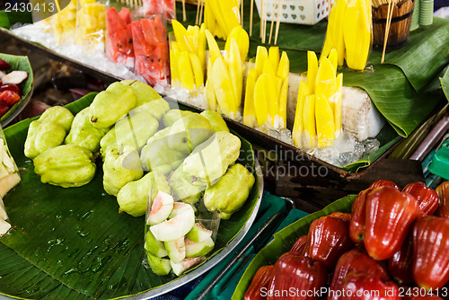 Image of Fruit in the street market at Thailand