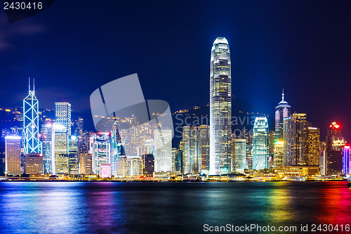 Image of Hong Kong skyline at night