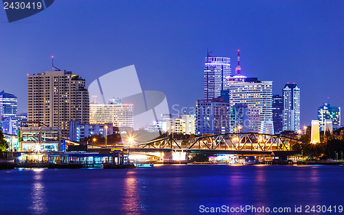 Image of Bangkok skyline at night