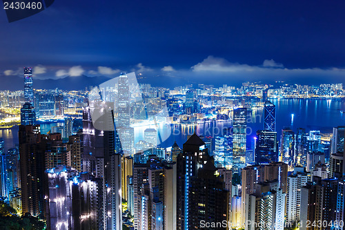 Image of Hong Kong skyline from The peak