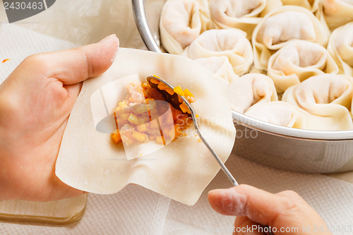 Image of Making of the chinese dumpling