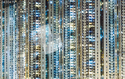 Image of illuminated Residential building
