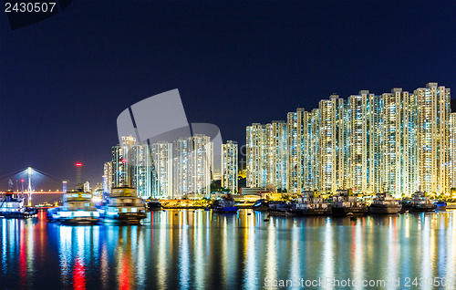 Image of City in Hong Kong at night