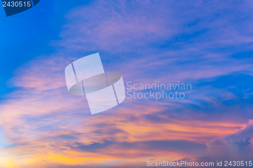 Image of Cloudscape at sunset
