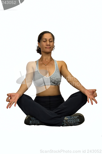 Image of African woman yoga