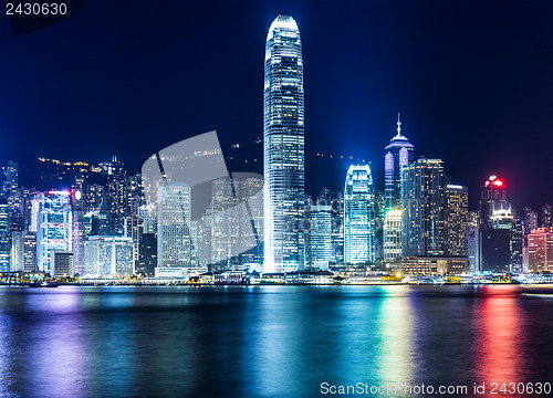 Image of Hong Kong skyline at night