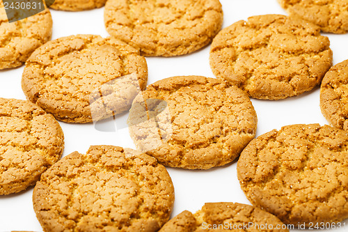 Image of Baked cookies close up