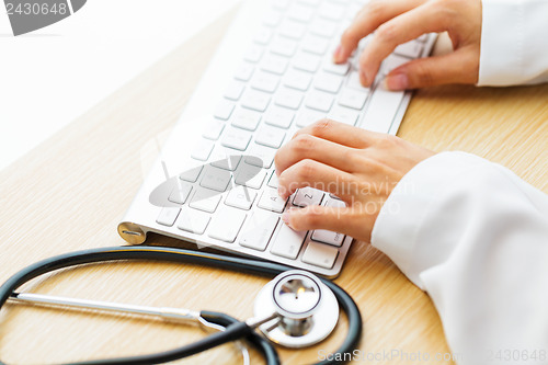 Image of Working desk of doctor