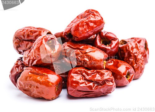 Image of Red jujube isolated on white
