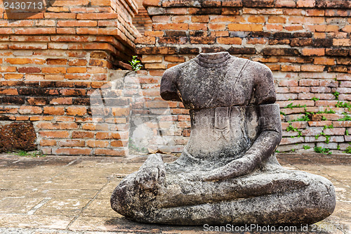 Image of Broken Buddha at Ayuttaya, Thailand