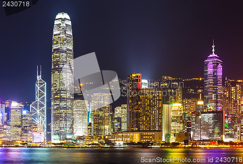 Image of Cityscape of Hong Kong night