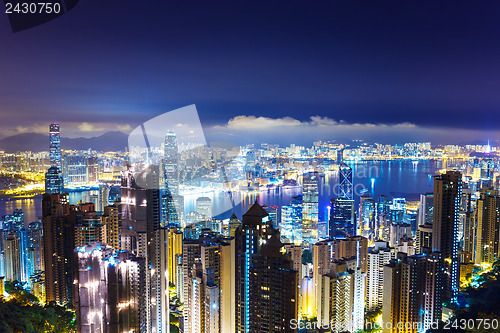 Image of Cityscape in Hong Kong from The peak