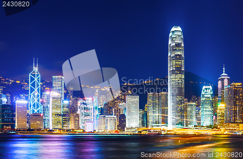 Image of Cityscape of Hong Kong night