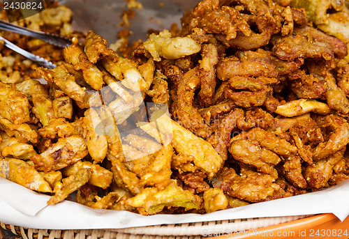 Image of Fried food on food market in Thailand