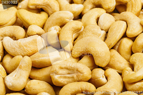 Image of Fresh cashew nuts cloes up