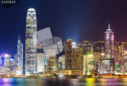 Image of Hong Kong city at night