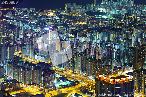 Image of Residential building and downtown in Hong Kong