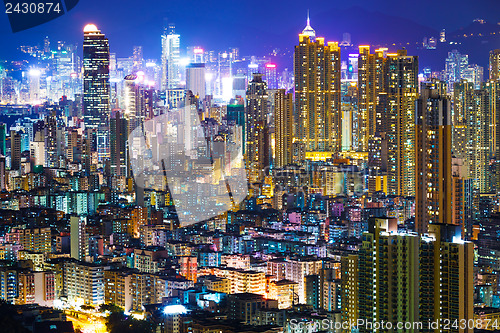 Image of Downtown cityscape in Hong Kong