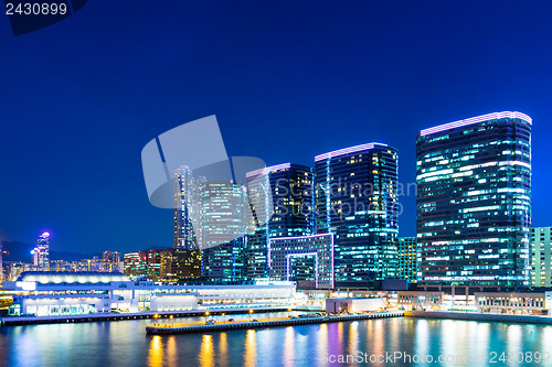 Image of Kowloon downtown at night