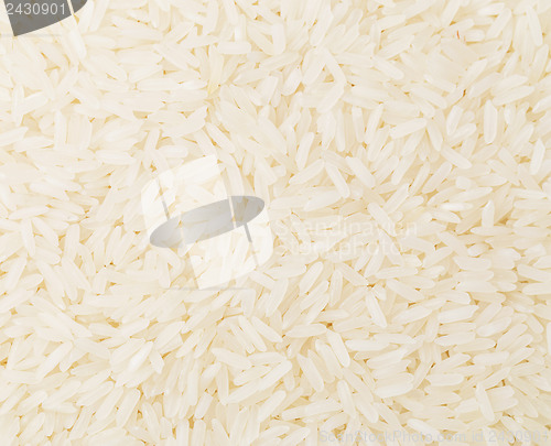 Image of Uncooked white rice close up
