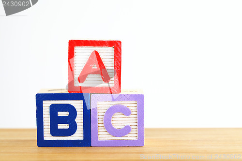 Image of Alphabet block with ABC