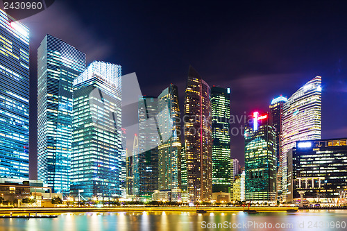 Image of Singapore cityscape at night