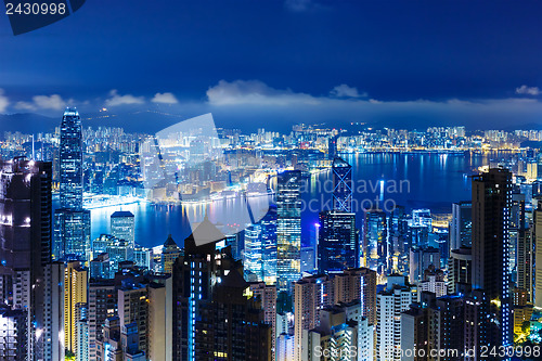 Image of Hong Kong cityscape at night