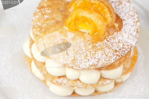 Image of millefeuille with tangerine