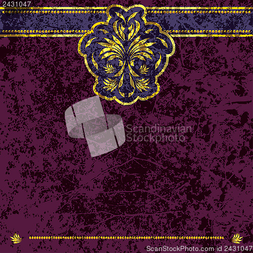 Image of Vector dark background in grunge style