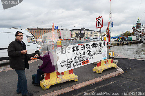 Image of HELSINKI, FINLAND ? OKTOBER 2012: The Helsinki Baltic Herring Fa