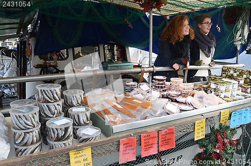 Image of HELSINKI, FINLAND ? OKTOBER 2012: The Helsinki Baltic Herring Fa