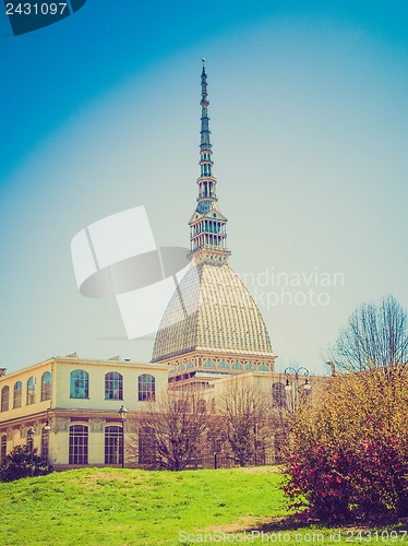Image of Retro look Mole Antonelliana Turin