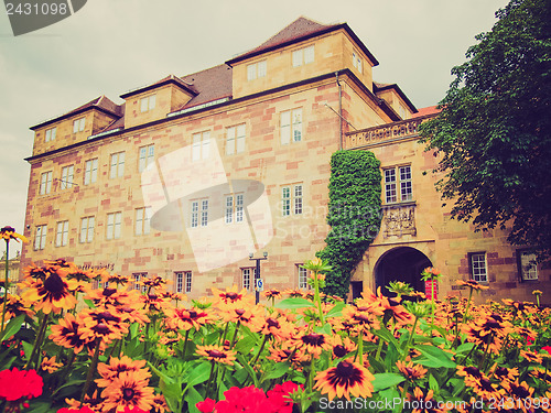 Image of Retro look Altes Schloss (Old Castle), Stuttgart