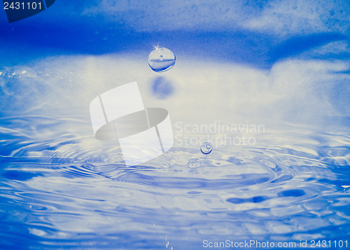 Image of Retro look Water drop