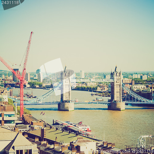 Image of Vintage look Tower Bridge London