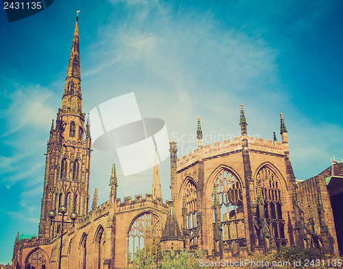 Image of Retro look Coventry Cathedral