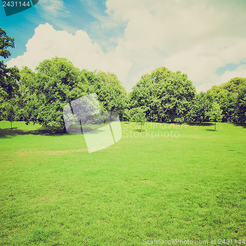 Image of Vintage look Kensington gardens, London