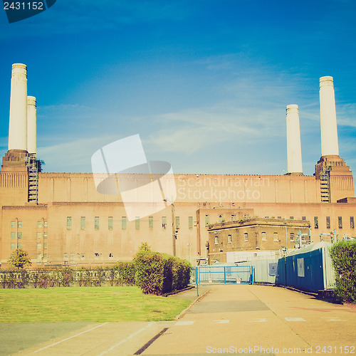 Image of Vintage look Battersea Powerstation London