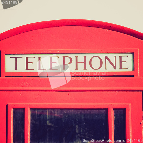 Image of Vintage look London telephone box