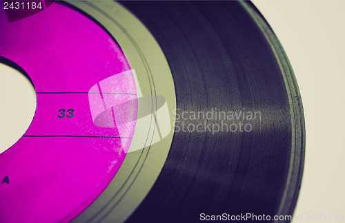 Image of Retro look Vinyl record