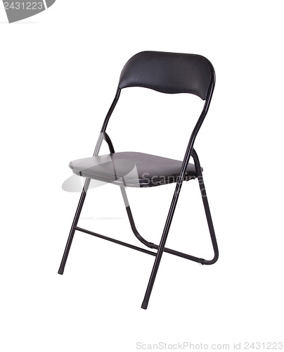 Image of Modern black chair isolated