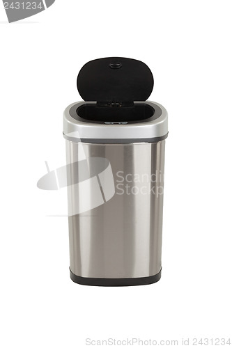 Image of Open trash can