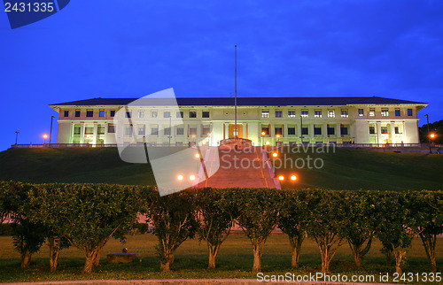 Image of Panama Canal Administration Building.  the former seat of the Ca