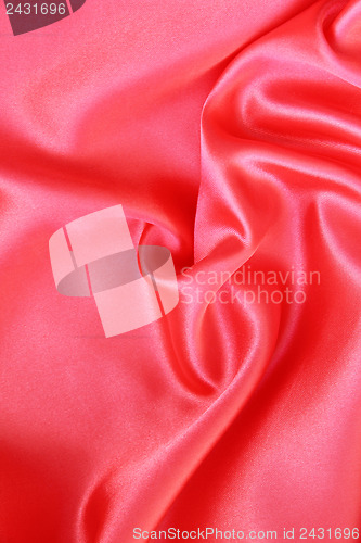 Image of Smooth Red Silk as background 