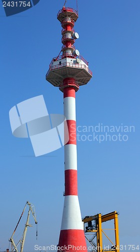 Image of communications tower for tv and mobile phone signals