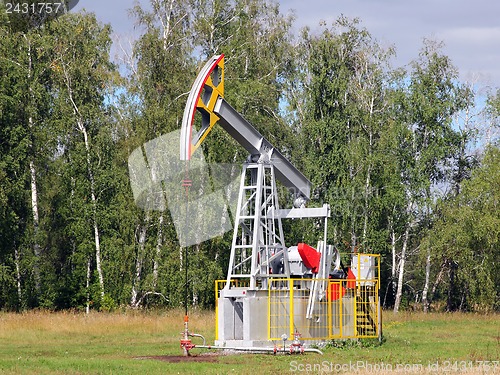 Image of Oil pumpjack. Oil industry equipment.