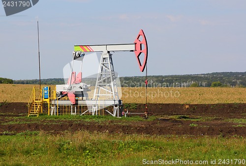 Image of Oil pumpjack. Oil industry equipment.